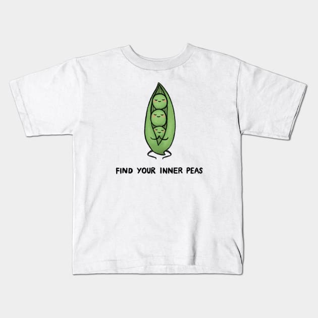 Find Your Inner Peas Kids T-Shirt by drawforpun